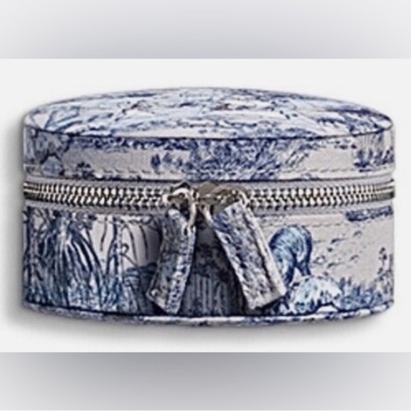 💙DIOR BEAUTY💙Travel Jewelry Case in🌏Around The World🌏Print/NWOT - Picture 8 of 10